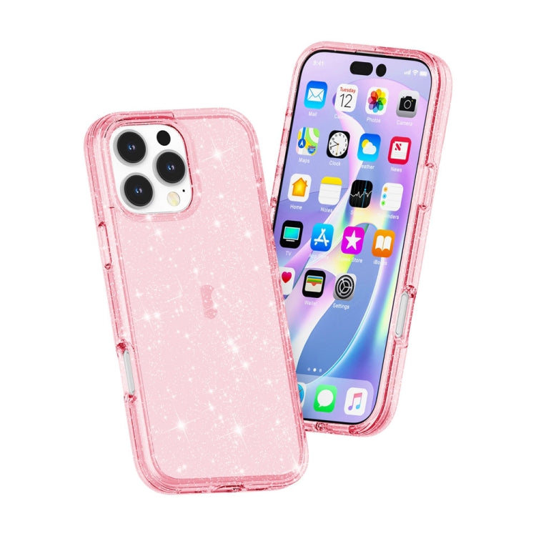 Shockproof Terminator Glitter Powder Phone Case, For iPhone 16 Pro Max, For iPhone 16 Pro, For iPhone 16 Plus, For iPhone 16, For iPhone SE 2024, For iPhone 15 Pro Max