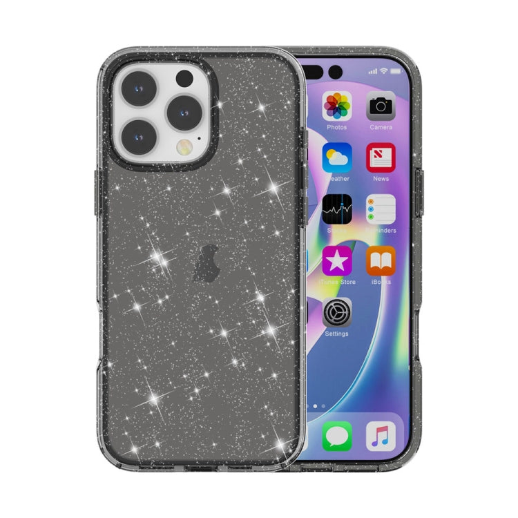 Shockproof Terminator Glitter Powder Phone Case, For iPhone 16 Pro Max, For iPhone 16 Pro, For iPhone 16 Plus, For iPhone 16, For iPhone SE 2024, For iPhone 15 Pro Max