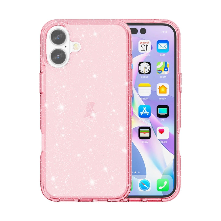 Shockproof Terminator Glitter Powder Phone Case, For iPhone 16 Pro Max, For iPhone 16 Pro, For iPhone 16 Plus, For iPhone 16, For iPhone SE 2024, For iPhone 15 Pro Max