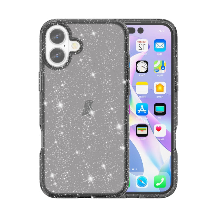 Shockproof Terminator Glitter Powder Phone Case, For iPhone 16 Pro Max, For iPhone 16 Pro, For iPhone 16 Plus, For iPhone 16, For iPhone SE 2024, For iPhone 15 Pro Max