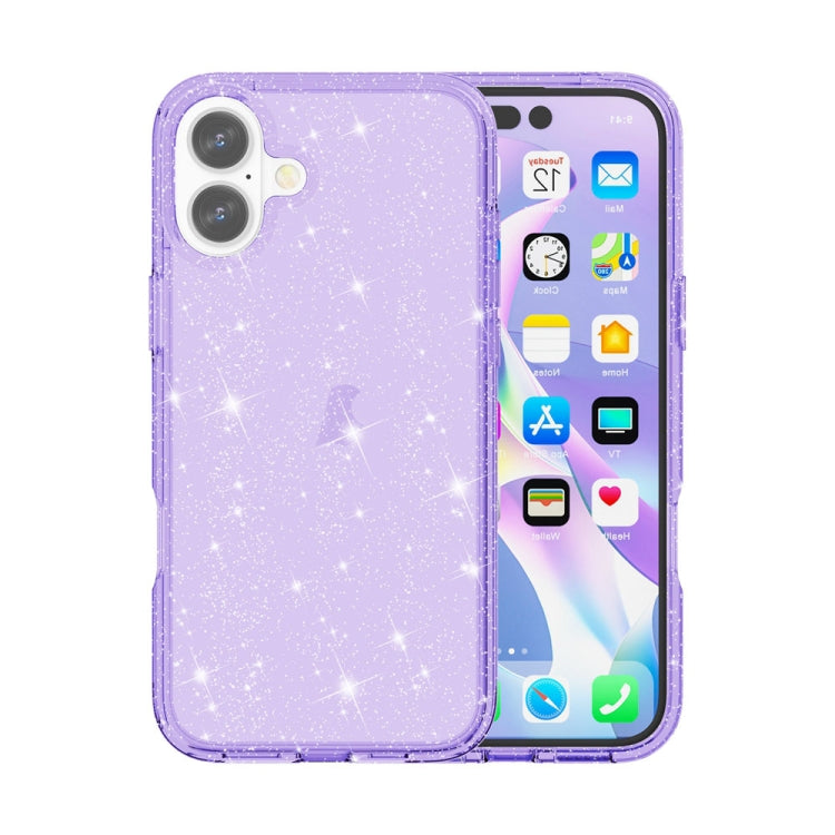 Shockproof Terminator Glitter Powder Phone Case, For iPhone 16 Pro Max, For iPhone 16 Pro, For iPhone 16 Plus, For iPhone 16, For iPhone SE 2024, For iPhone 15 Pro Max