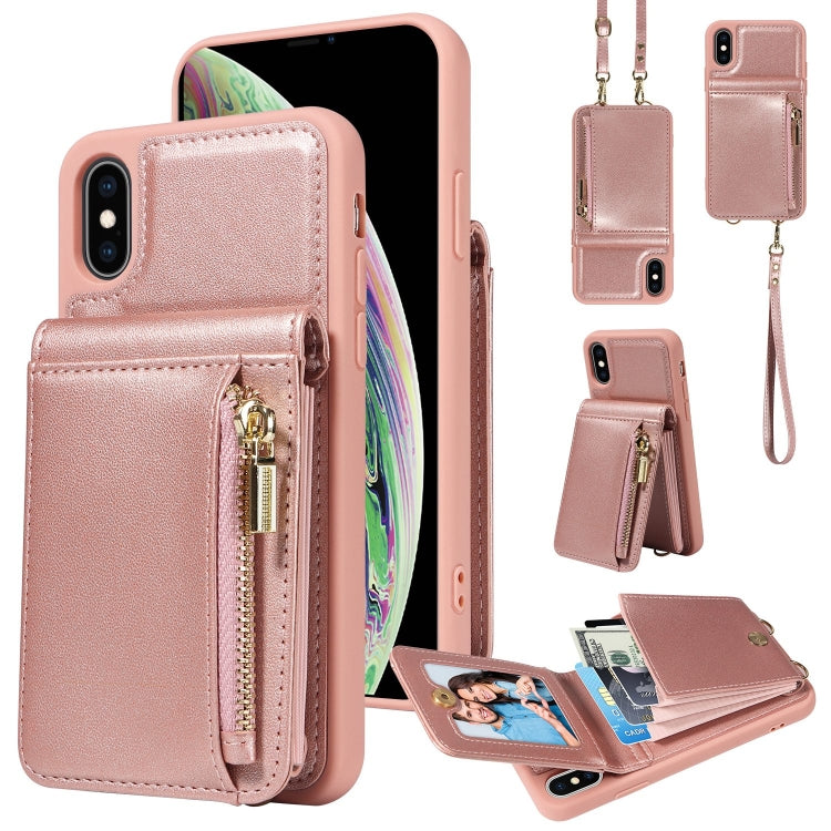 Crossbody Lanyard Zipper Wallet Leather Phone Case, For iPhone 11 Pro Max, For iPhone 11, For iPhone 11 Pro, For iPhone X / XS, For iPhone XR, For iPhone XS Max