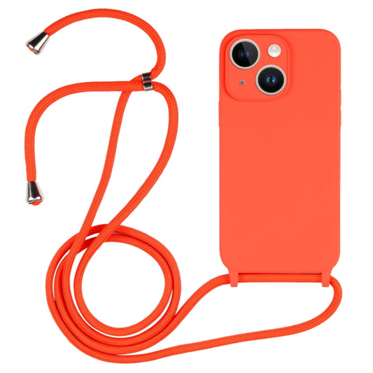 Crossbody Lanyard Liquid Silicone Case, For iPhone 15