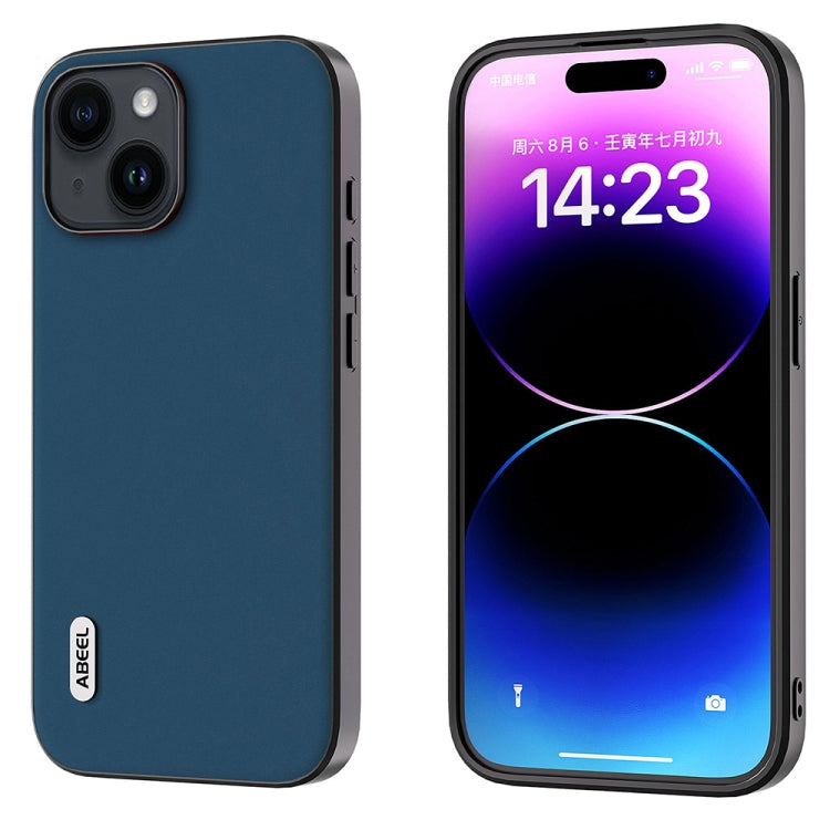 ABEEL Genuine Leather Silky Soft Black Edge Phone Case, For iPhone 15 Pro Max, For iPhone 15 Pro, For iPhone 15 Plus, For iPhone 15, For iPhone 14 Plus, For iPhone 14