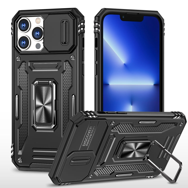 Armor PC + TPU Camera Shield Phone Case, For iPhone 15 Pro Max, For iPhone 15 Pro, For iPhone 15 Plus, For iPhone 15