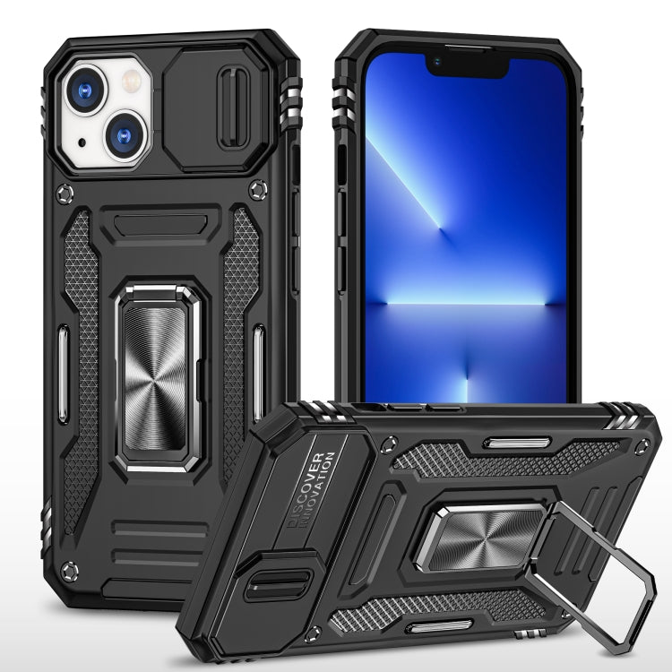 Armor PC + TPU Camera Shield Phone Case, For iPhone 15 Pro Max, For iPhone 15 Pro, For iPhone 15 Plus, For iPhone 15