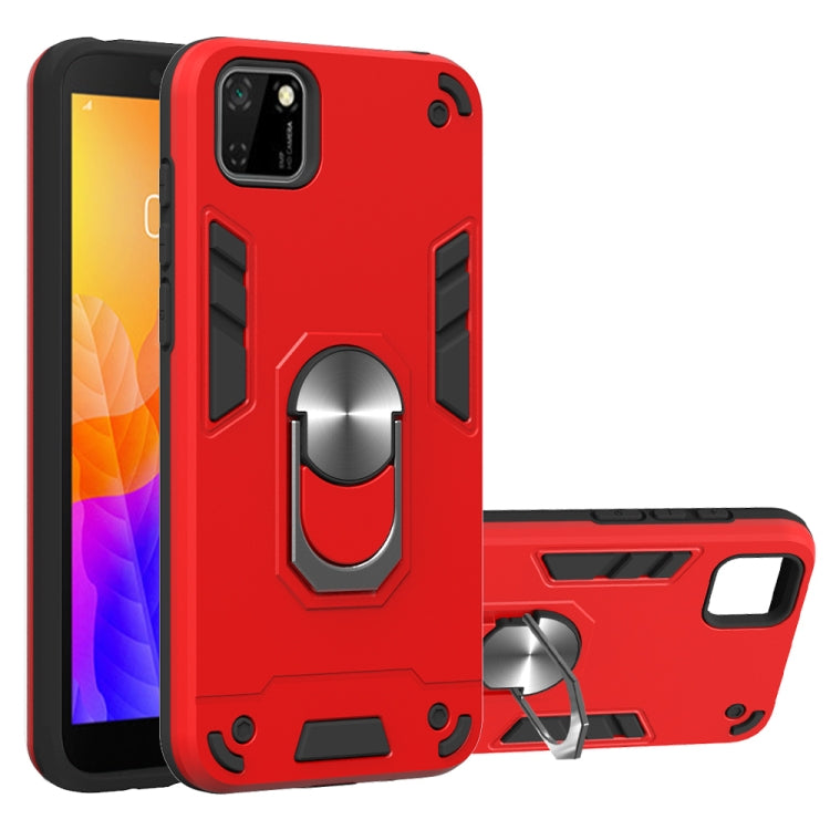 2 in 1 Armour Series PC + TPU Protective Case with Ring Holder, For Huawei P Smart(2020), For Huawei Honor Play 4T, For Huawei Y5P(2020)