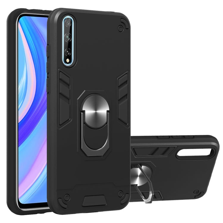 2 in 1 Armour Series PC + TPU Protective Case with Ring Holder, For Huawei Y6P, For Huawei Y8P(2020), For Samsung Galaxy A21s