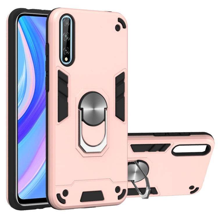 2 in 1 Armour Series PC + TPU Protective Case with Ring Holder, For Huawei Y6P, For Huawei Y8P(2020), For Samsung Galaxy A21s