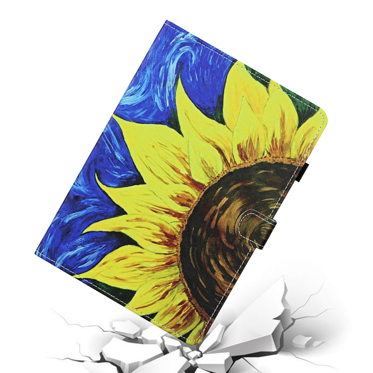 Colored Drawing Stitching Horizontal Flip Leather Case, with Holder & Card Slots & Sleep / Wake-up Function