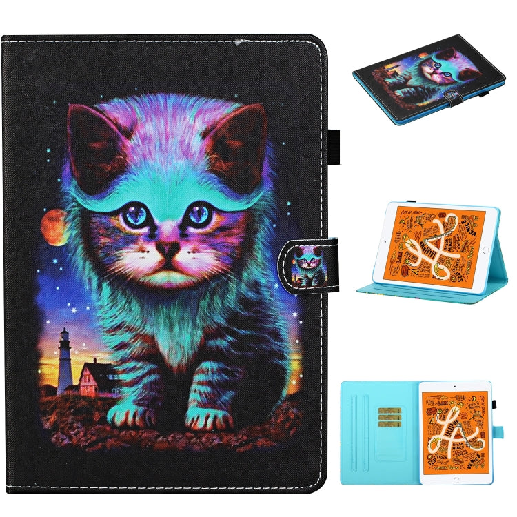 Colored Drawing Stitching Horizontal Flip Leather Case, with Holder & Card Slots & Sleep / Wake-up Function, For iPad 10.2 / Air 2019 / Pro 10.5, For iPad Pro 11 (2020), For iPad mini 5 / 4 / 3 / 2 / 1, For  Lenovo Tab FHD M10 Plus X606F