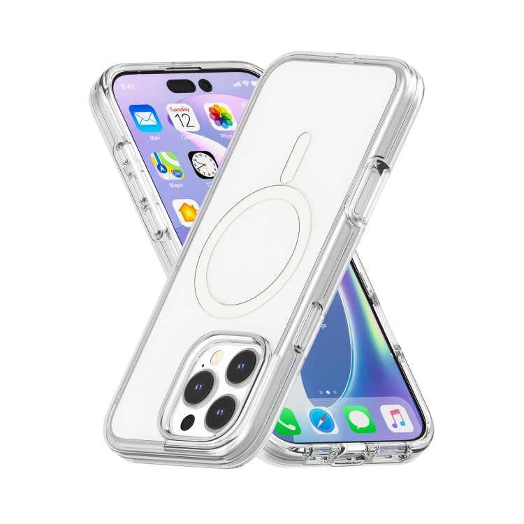 Terminator Style Transparent MagSafe Magnetic Phone Case, For iPhone 16 Pro Max, For iPhone 16 Pro, For iPhone 16 Plus, For iPhone 16, For iPhone 15 Pro Max, For iPhone 15 Pro, For iPhone 15 Plus, For iPhone 15