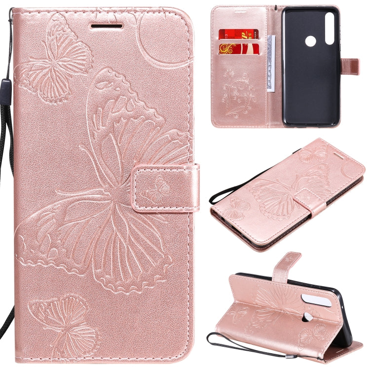 3D Butterflies Embossing Pattern Horizontal Flip Leather Case with Holder & Card Slot & Wallet