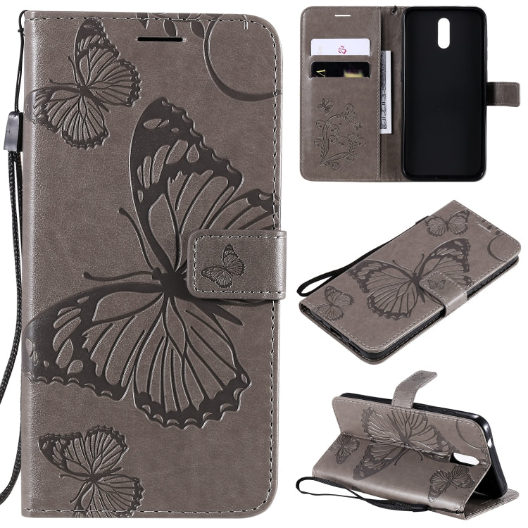 3D Butterflies Embossing Pattern Horizontal Flip Leather Case with Holder & Card Slot & Wallet, For Nokia 1.3, For Nokia 2.3, For Sony Xperia L4, For Sony Xperia 10 II