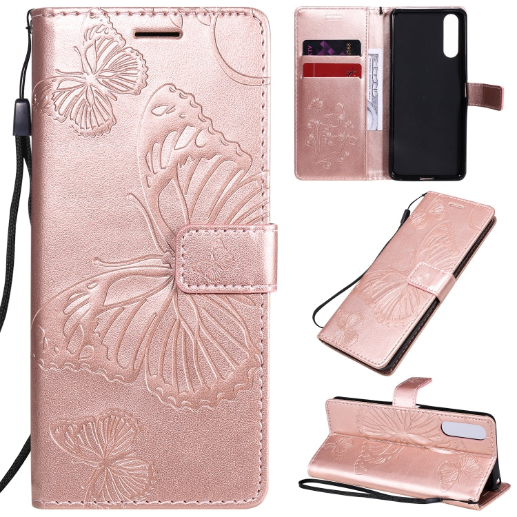 3D Butterflies Embossing Pattern Horizontal Flip Leather Case with Holder & Card Slot & Wallet, For Nokia 1.3, For Nokia 2.3, For Sony Xperia L4, For Sony Xperia 10 II