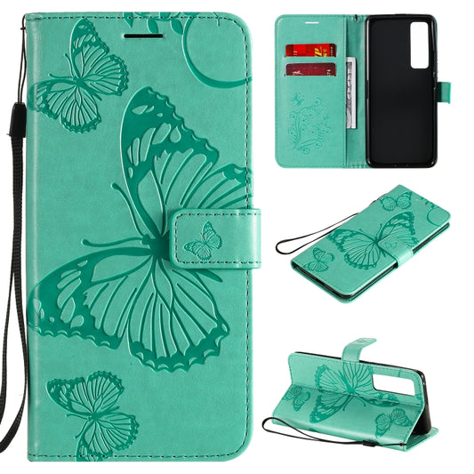 3D Butterflies Embossing Pattern Horizontal Flip Leather Case with Holder & Card Slot & Wallet, For Huawei Nova 7 Pro, For Huawei Nova 7 SE / P40 Lite 5G, For Huawei Y7P / P40 Lite E / Honor 9C