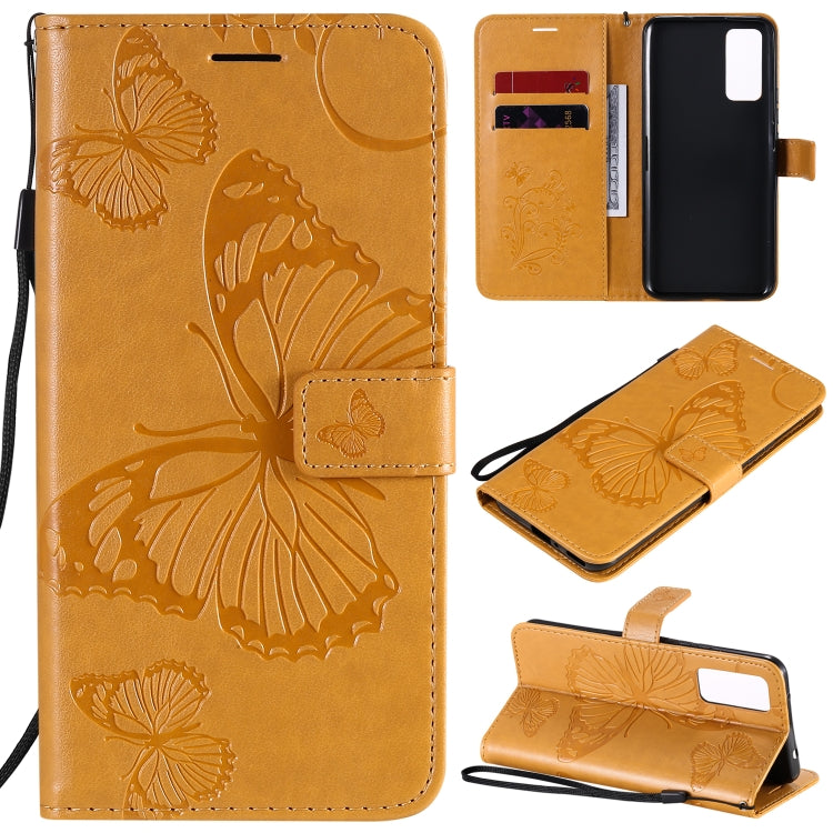 3D Butterflies Embossing Pattern Horizontal Flip Leather Case with Holder & Card Slot & Wallet