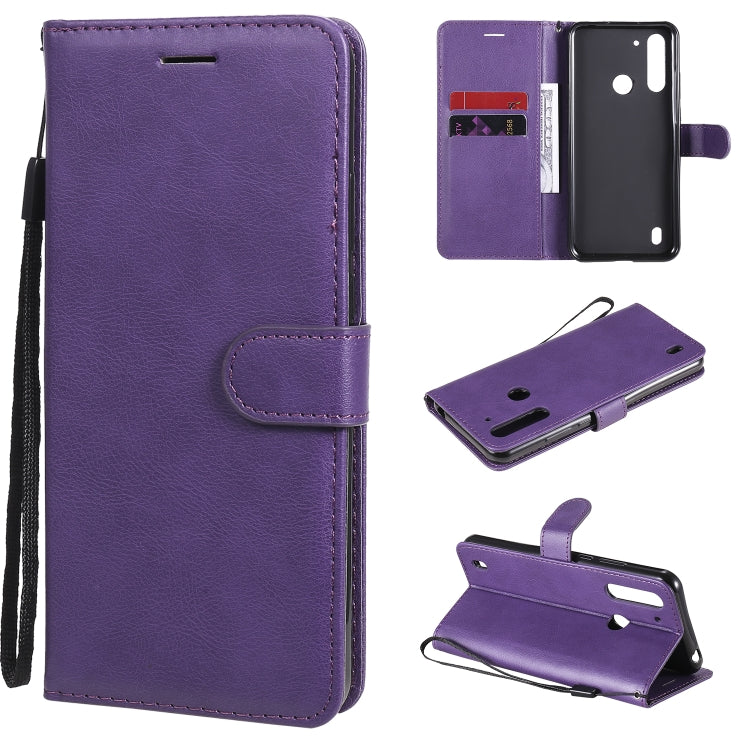 Solid Color Horizontal Flip Protective Leather Case with Holder & Card Slots & Wallet & Photo Frame & Lanyard, Series 5