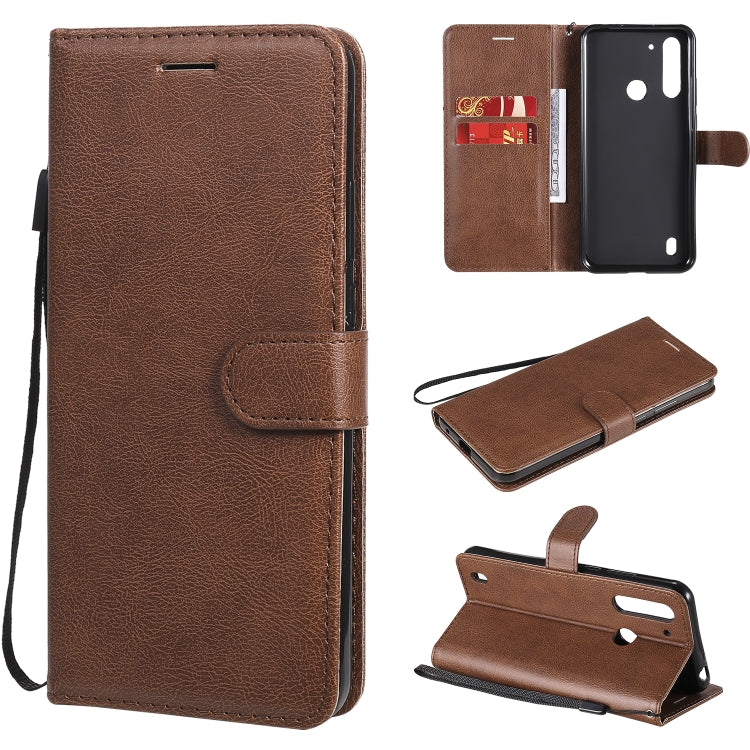 Solid Color Horizontal Flip Protective Leather Case with Holder & Card Slots & Wallet & Photo Frame & Lanyard, Series 5