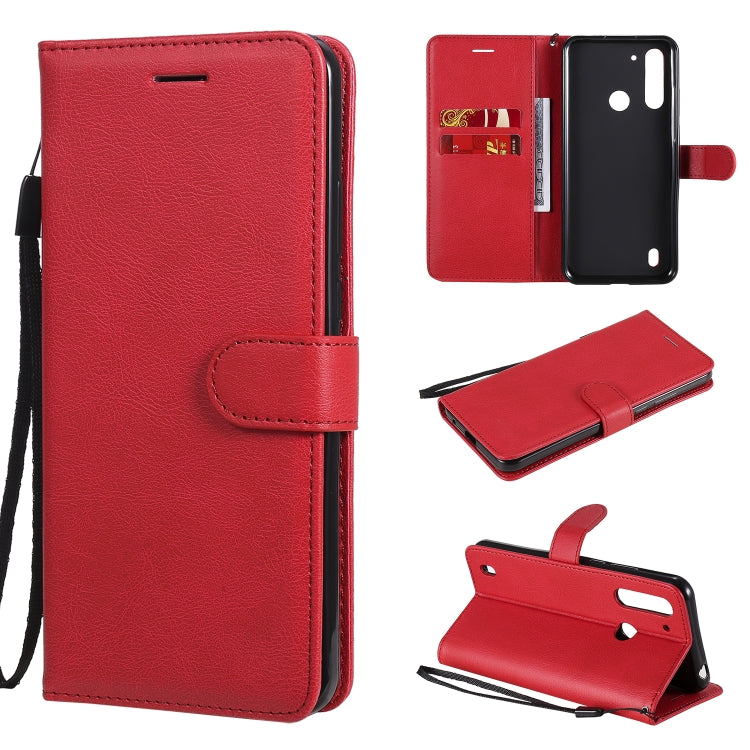 Solid Color Horizontal Flip Protective Leather Case with Holder & Card Slots & Wallet & Photo Frame & Lanyard, Series 5