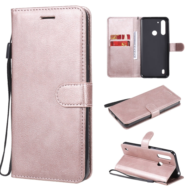 Solid Color Horizontal Flip Protective Leather Case with Holder & Card Slots & Wallet & Photo Frame & Lanyard, Series 5