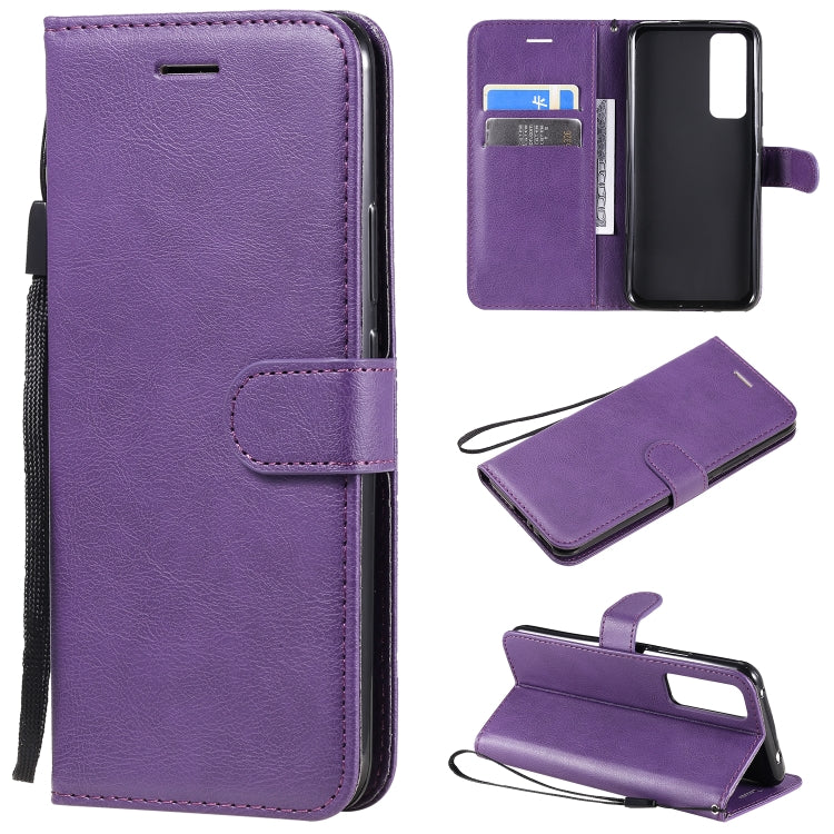 Solid Color Horizontal Flip Protective Leather Case with Holder & Card Slots & Wallet & Photo Frame & Lanyard, Series 5