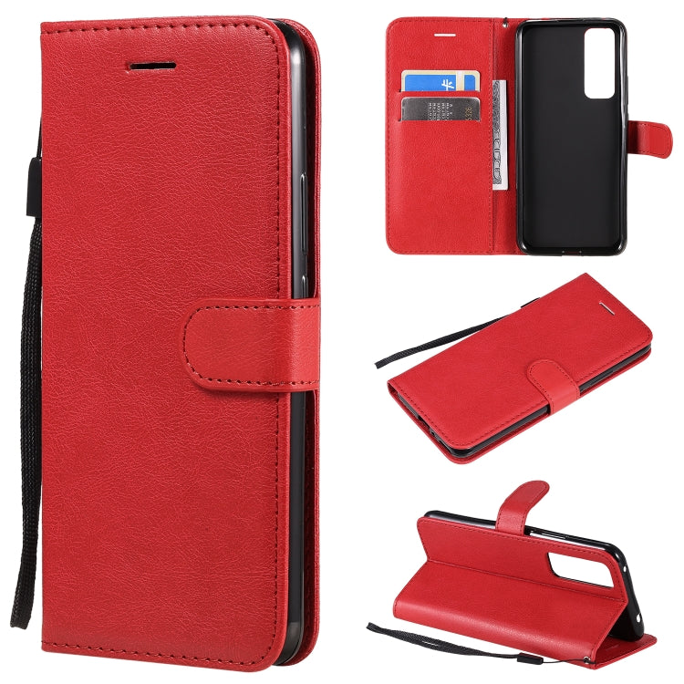 Solid Color Horizontal Flip Protective Leather Case with Holder & Card Slots & Wallet & Photo Frame & Lanyard, Series 5