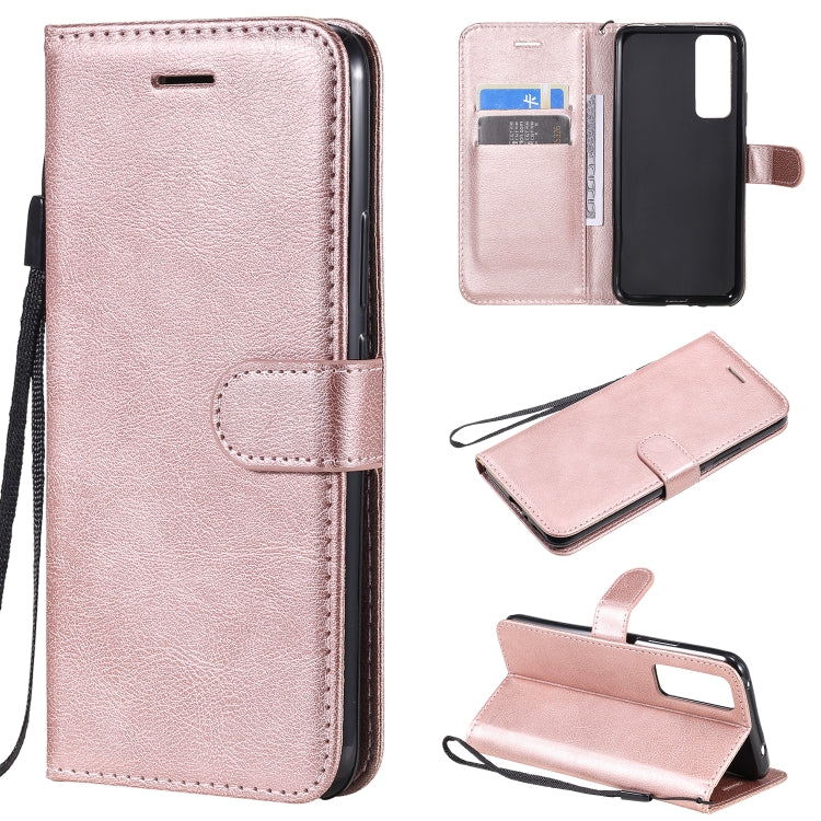 Solid Color Horizontal Flip Protective Leather Case with Holder & Card Slots & Wallet & Photo Frame & Lanyard, Series 5