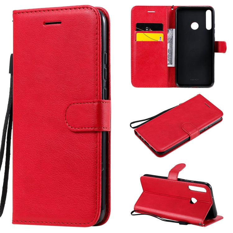 Solid Color Horizontal Flip Protective Leather Case with Holder & Card Slots & Wallet & Photo Frame & Lanyard, Series 5