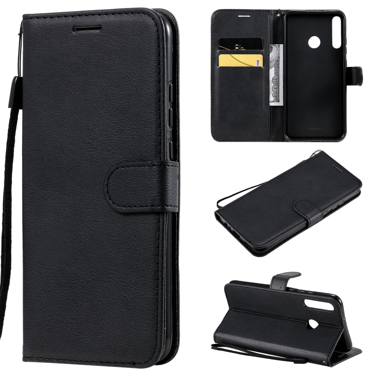 Solid Color Horizontal Flip Protective Leather Case with Holder & Card Slots & Wallet & Photo Frame & Lanyard, Series 5