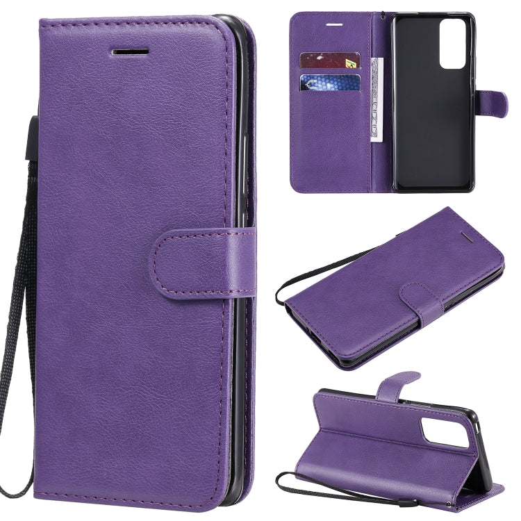 Solid Color Horizontal Flip Protective Leather Case with Holder & Card Slots & Wallet & Photo Frame & Lanyard, Series 5