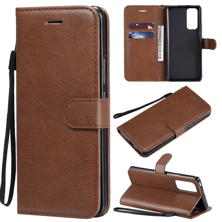 Solid Color Horizontal Flip Protective Leather Case with Holder & Card Slots & Wallet & Photo Frame & Lanyard, Series 5