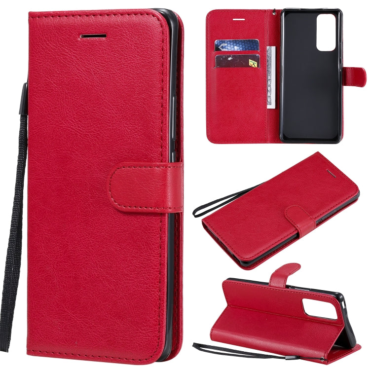 Solid Color Horizontal Flip Protective Leather Case with Holder & Card Slots & Wallet & Photo Frame & Lanyard, Series 5