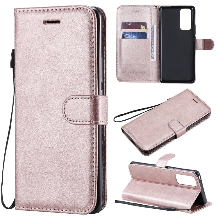 Solid Color Horizontal Flip Protective Leather Case with Holder & Card Slots & Wallet & Photo Frame & Lanyard, Series 5