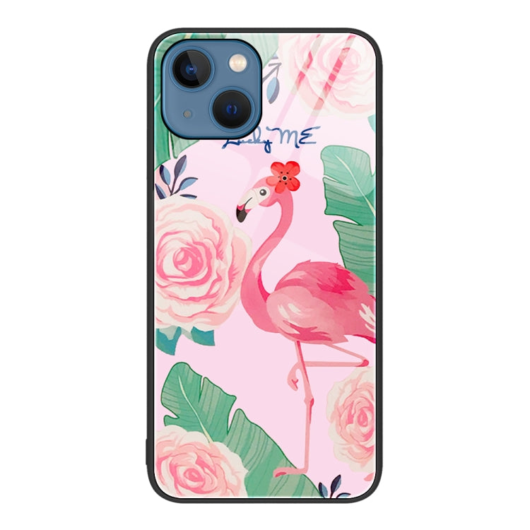 Colorful Painted Glass Phone Case, For iPhone 15 Plus