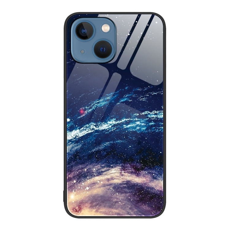 Colorful Painted Glass Phone Case, For iPhone 15 Plus