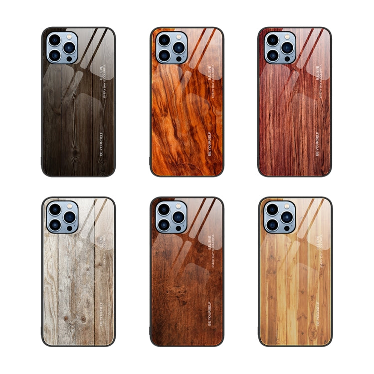 Wood Grain Glass Phone Case, For iPhone 15 Pro, For iPhone 15 Plus, For iPhone 15