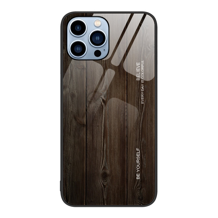 Wood Grain Glass Phone Case, For iPhone 15 Pro, For iPhone 15 Plus, For iPhone 15