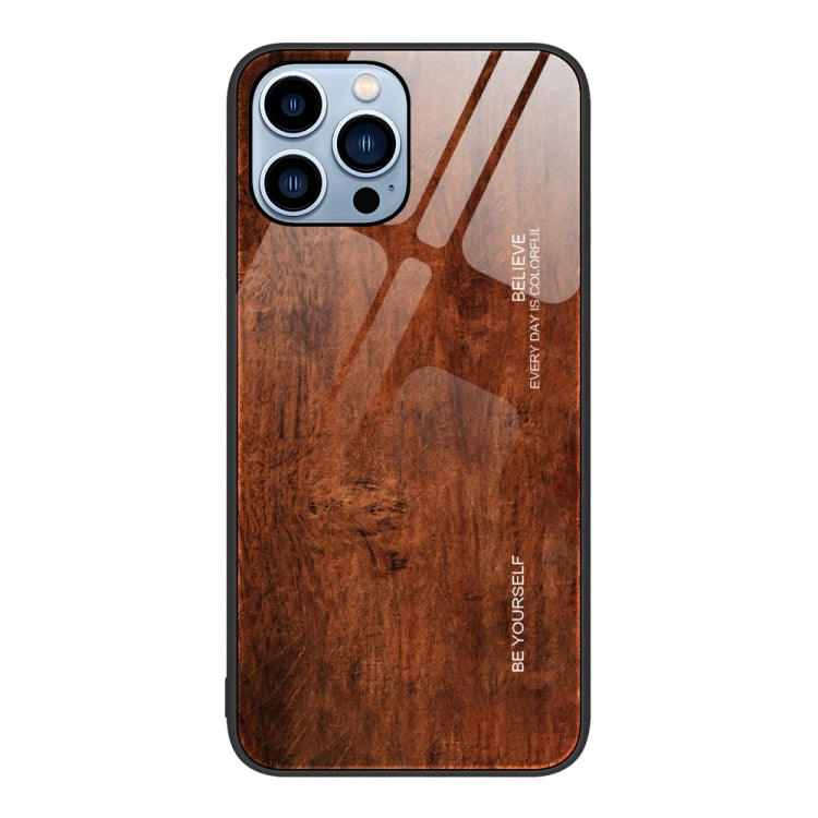 Wood Grain Glass Phone Case, For iPhone 15 Pro, For iPhone 15 Plus, For iPhone 15