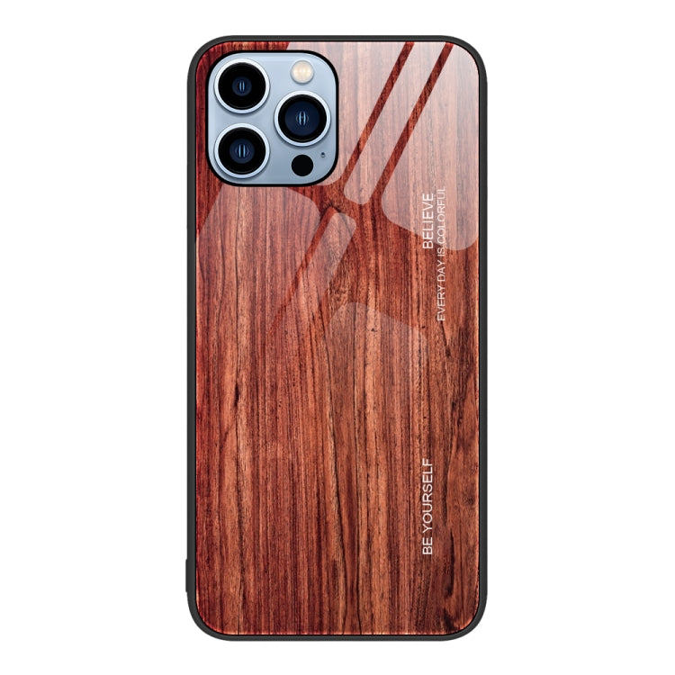 Wood Grain Glass Phone Case, For iPhone 15 Pro, For iPhone 15 Plus, For iPhone 15