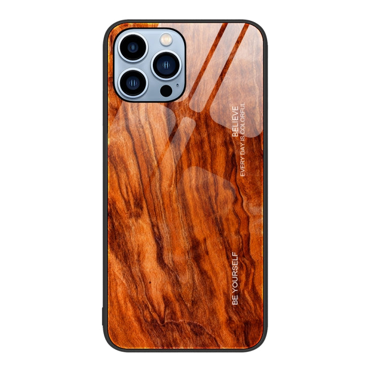 Wood Grain Glass Phone Case, For iPhone 15 Pro, For iPhone 15 Plus, For iPhone 15