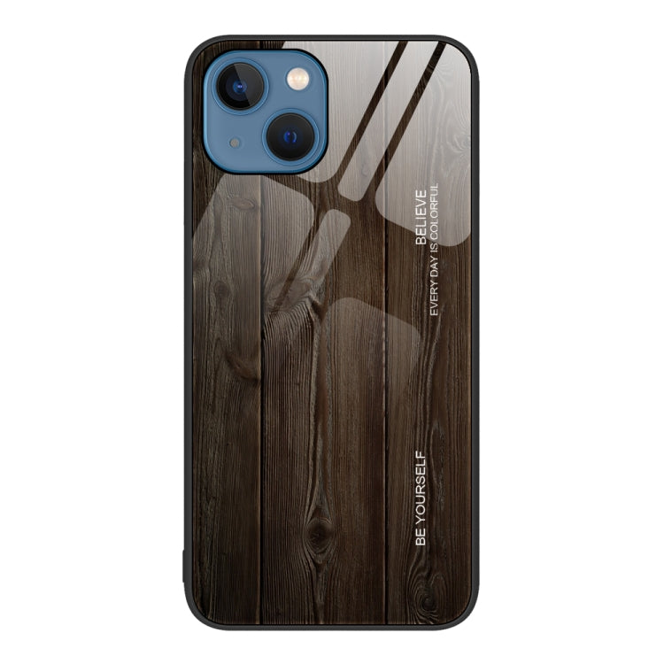 Wood Grain Glass Phone Case, For iPhone 15 Pro, For iPhone 15 Plus, For iPhone 15