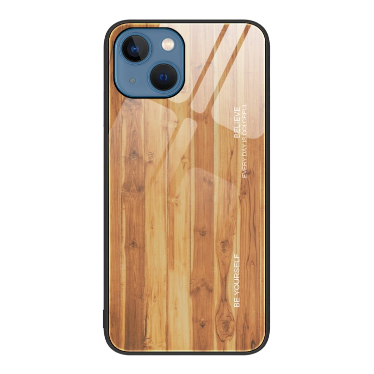 Wood Grain Glass Phone Case, For iPhone 15 Pro, For iPhone 15 Plus, For iPhone 15