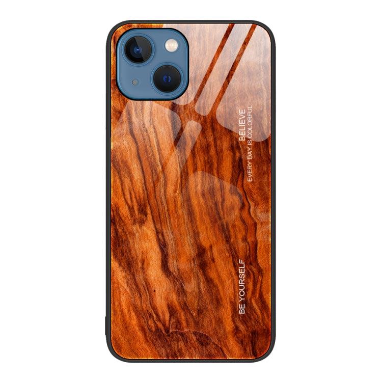 Wood Grain Glass Phone Case, For iPhone 15 Pro, For iPhone 15 Plus, For iPhone 15