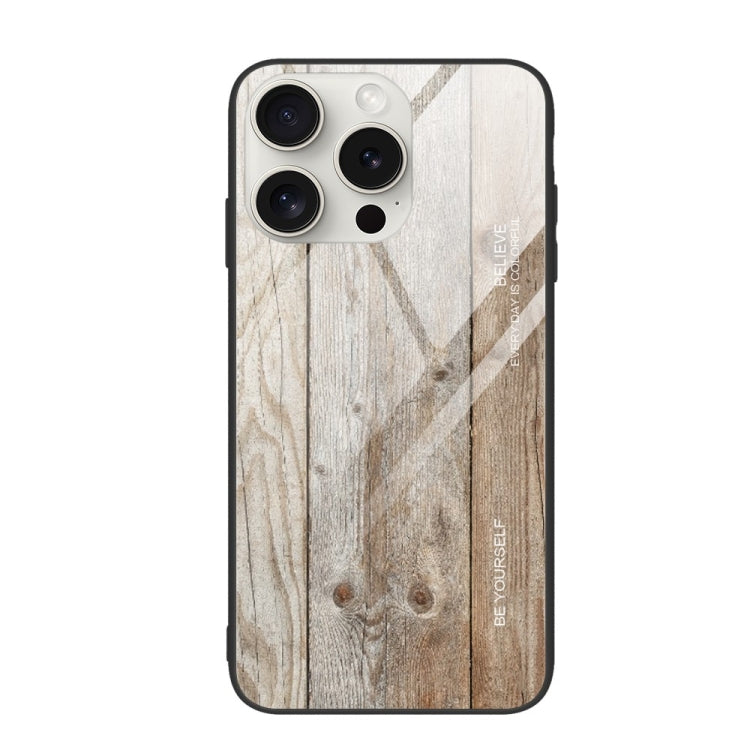 Wood Grain Glass Phone Case, For iPhone 16 Pro Max, For iPhone 16 Pro, For iPhone 16 Plus, For iPhone 16, For iPhone 15 Pro Max