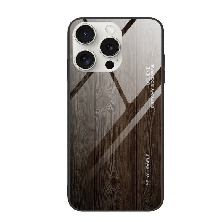 Wood Grain Glass Phone Case, For iPhone 16 Pro Max, For iPhone 16 Pro, For iPhone 16 Plus, For iPhone 16, For iPhone 15 Pro Max