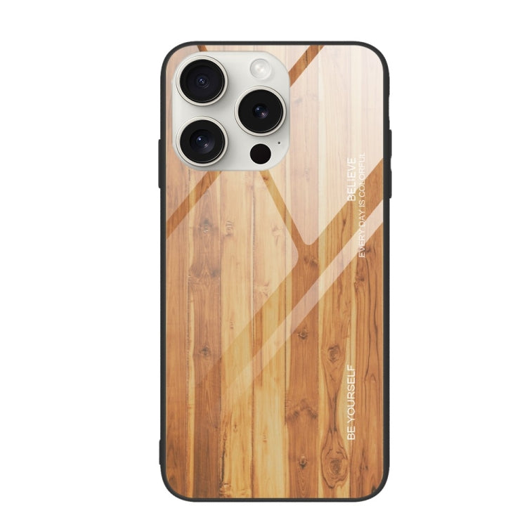 Wood Grain Glass Phone Case, For iPhone 16 Pro Max, For iPhone 16 Pro, For iPhone 16 Plus, For iPhone 16, For iPhone 15 Pro Max