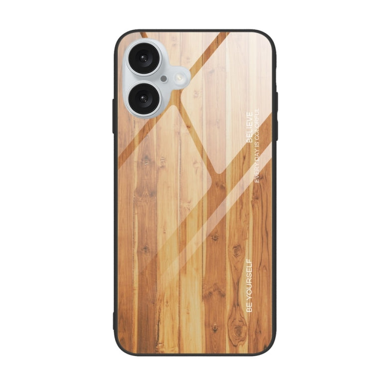 Wood Grain Glass Phone Case, For iPhone 16 Pro Max, For iPhone 16 Pro, For iPhone 16 Plus, For iPhone 16, For iPhone 15 Pro Max