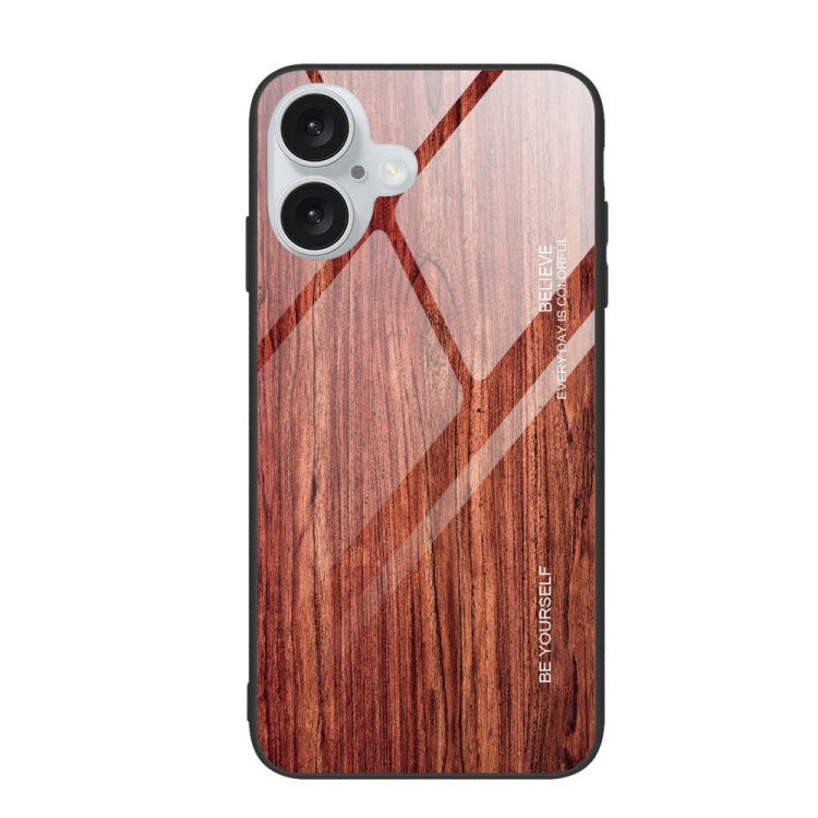 Wood Grain Glass Phone Case, For iPhone 16 Pro Max, For iPhone 16 Pro, For iPhone 16 Plus, For iPhone 16, For iPhone 15 Pro Max