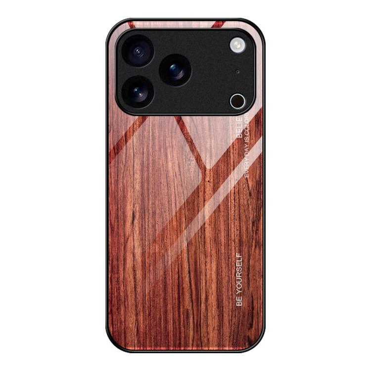 Wood Grain Glass Phone Case
